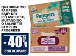Il Gigante Pampers Baby Dry più asciutto o Pampers Progressi offerta