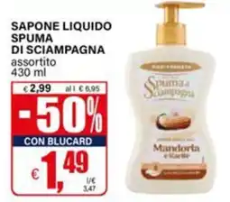 Il Gigante Spuma di Sciampagna Mandorla e Karite offerta