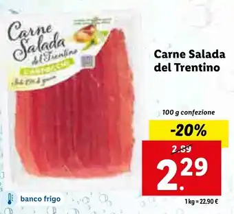 Lidl Carne Salada Del Trentino 100 g offerta