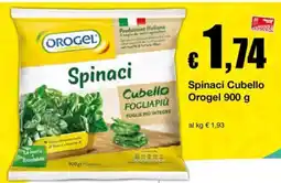 Sì con te Supermercati Spinaci Cubello Orogel offerta