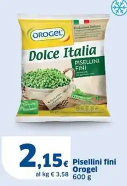 Sigma Pisellini fini Orogel offerta