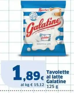 Sigma Tavolette al latte Galatine offerta