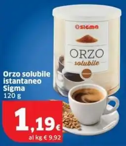 Sigma Orzo solubile istantaneo Sigma offerta