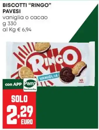 Pam Biscotti Ringo vaniglia offerta