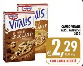 Cameo Vitalis Muesli vari gusti