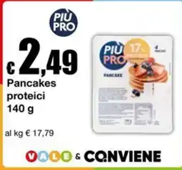 Sì con te Supermercati Pancakes proteici PIU PRO offerta