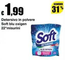 Sì con te Supermercati Detersivo in polvere Soft blu oxigen offerta