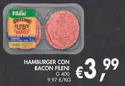 èccoMI Hamburger con bacon Fileni offerta