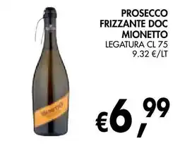 èccoMI Prosecco frizzante doc mionetto offerta