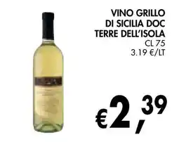 èccoMI Vino Grillo di Sicilia DOC Terre dell'Isola offerta