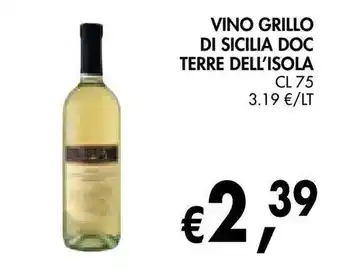 Vino Grillo di Sicilia DOC Terre dell'Isola