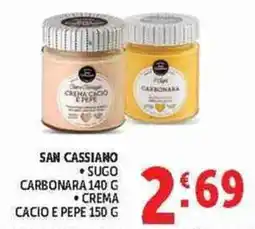 Deco Superstore San Cassiano sugo carbonara e crema cacio e pepe offerta
