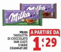 Deco Superstore Milka Tavoletta di cioccolato offerta