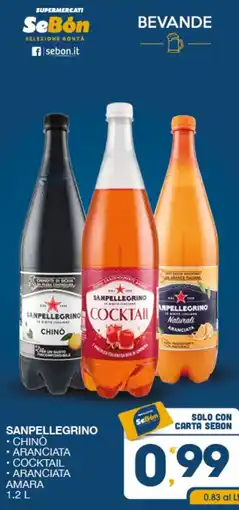 SeBón Supermercati Sanpellegrino Chinò offerta