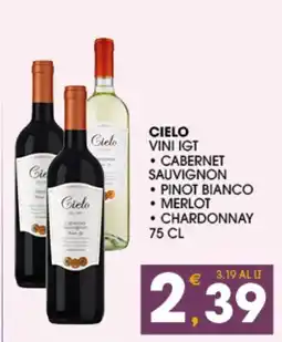 SeBón Supermercati Cielo vini IGT offerta