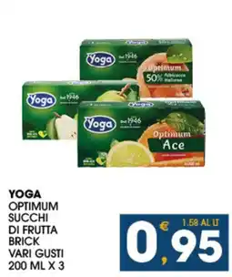 SeBón Supermercati Yoga Optimum succhi di frutta brick vari gusti offerta