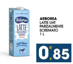 SeBón Supermercati Arborea latte UHT parzialmente scremato offerta