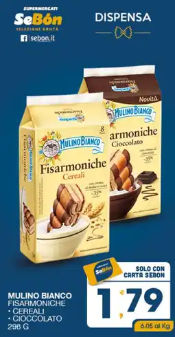 SeBón Supermercati Mulino Bianco Fisarmoniche Cereali offerta