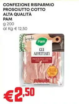 Pam Prosciutto cotto Pam offerta