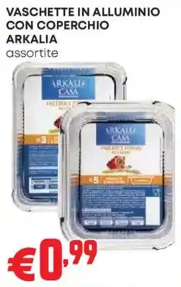 Pam Vaschette in alluminio con coperchio Arkalia assortite offerta