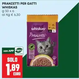 Pam whiskas Pranzetti offerta