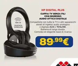 Euronics HP Digital Plus cuffia TV senza fili offerta