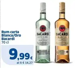 Sigma Rum carta Blanca/Oro Bacardi offerta