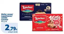 Sigma Wafer cacao/napolitaner/vanille Loacker offerta