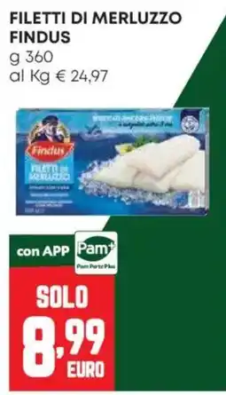 Pam Filetti di merluzzo Findus offerta