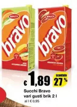 Sì con te Supermercati Succhi Bravo offerta