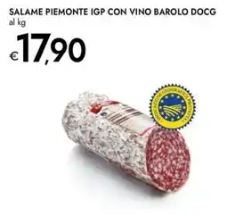 Bennet Salame Piemonte IGP con vino Barolo DOCG offerta