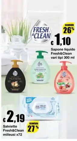 Sì con te Supermercati Sapone liquido Fresh&Clean offerta