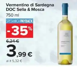 Carrefour Market Vermentino di Sardegna DOC Sella & Mosca offerta