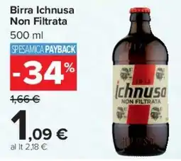 Carrefour Market Birra Ichnusa Non Filtrata offerta