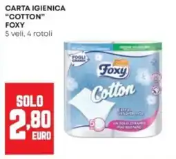 Panorama Carta igienica cotton foxy offerta