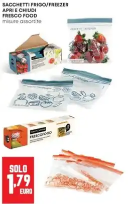 Panorama Sacchetti frigo/freezer apri e chiudi fresco food offerta