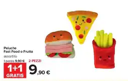 Carrefour Market Peluche Fast Food o Frutta assortito offerta