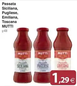 Docks Cash&Carry Passata Siciliana, Pugliese, Emiliana, Toscana MUTTI offerta