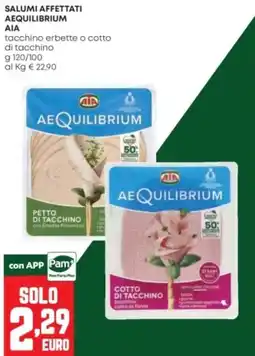 Panorama Aequilibrium tacchino erbette o cotto offerta
