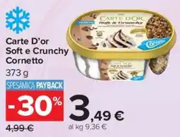 Carrefour Market Carte D'or Soft e Crunchy Cornetto offerta