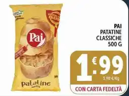 Deco Supermercati Pai patatine classiche offerta