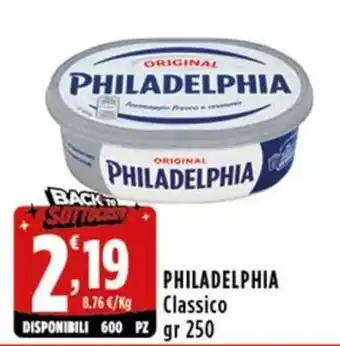 Rossotono Carrefour Philadelphia Classico offerta