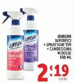Deco Supermercati Quasar candeggina mousse offerta