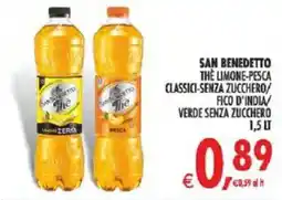 Deco Iperstore San Benedetto Thè Limone-Pesca Classici Senza Zucchero offerta
