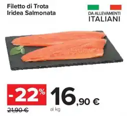 Carrefour Market Filetto di Trota Iridea Salmonata offerta