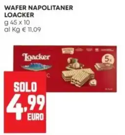 Panorama Wafer napolitaner Loacker offerta