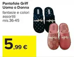 Carrefour Market Pantofole Griff offerta