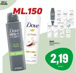 Emporio Amato Dove deodorante spray offerta
