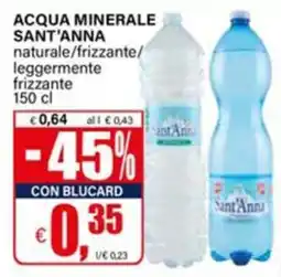 Il Gigante Acqua minerale Sant'Anna offerta