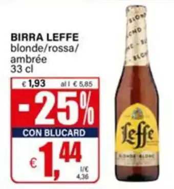 Birra Leffe blonde/rossa/ambree